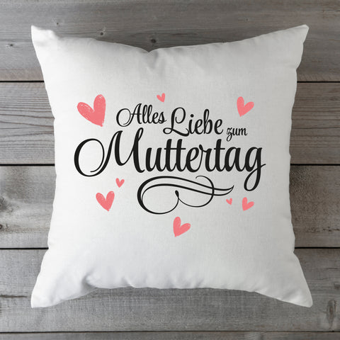 Kissen mit Spruch Alles Liebe zum Muttertag