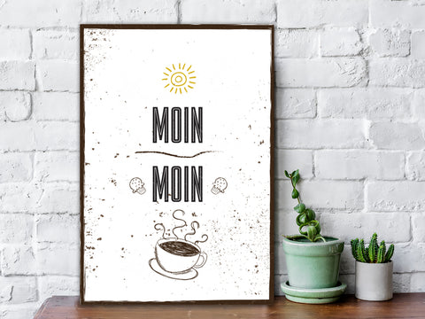 Holzschild Moin Moin