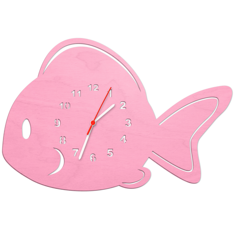 Kinder Wanduhr im Fisch Design