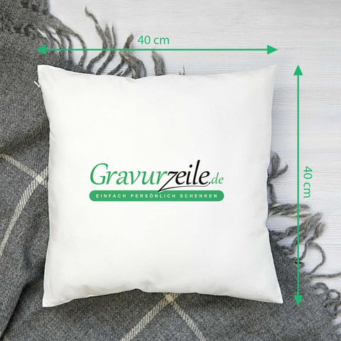 Kissen mit Weihnachtsmotiv - Willkommen Winter - Weihnachtsdeko - Geschenk für Frauen & Männer