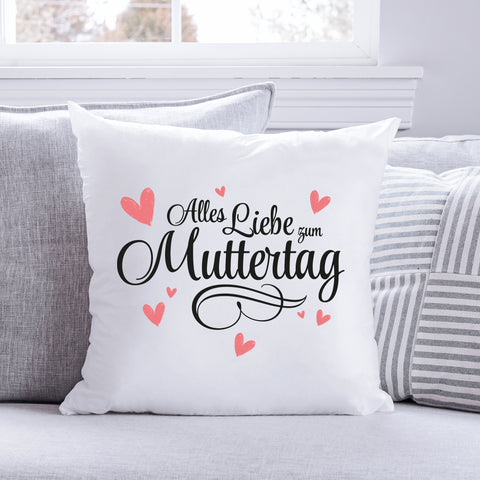Kissen mit Spruch Alles Liebe zum Muttertag