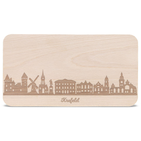 Frühstücksbrettchen Skyline Krefeld