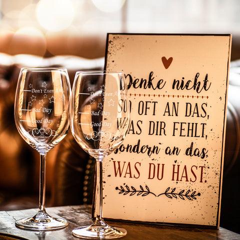 Leonardo Weingläser "Good Day Bad Day Don't Even Ask" im Set