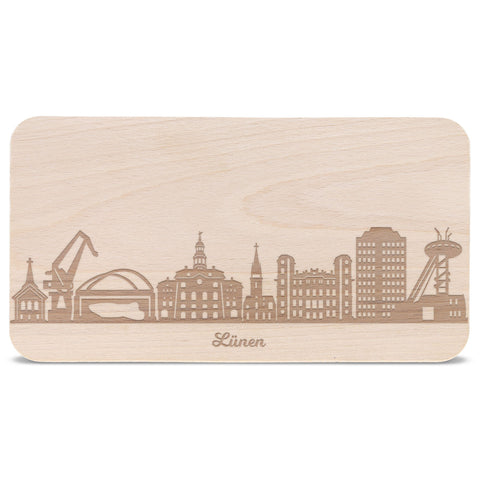 Frühstücksbrettchen Skyline Lünen