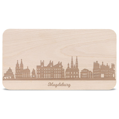 Frühstücksbrettchen Skyline Magdeburg