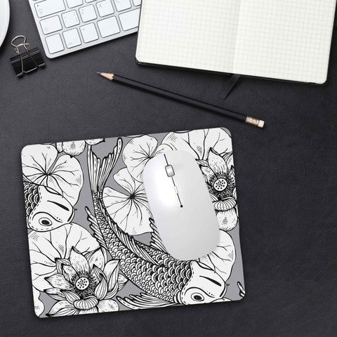 Bedrucktes Mousepad im Koi Design