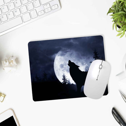 Bedrucktes Mousepad im Wolf Design