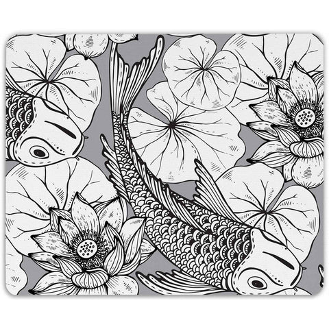 Bedrucktes Mousepad im Koi Design