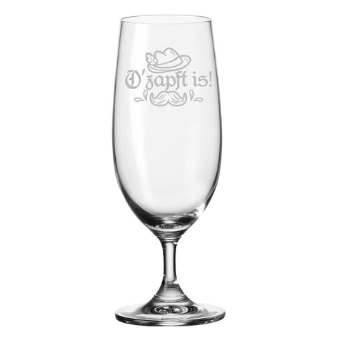 Leonardo Bierglas mit Gravur "O'zapft is!"