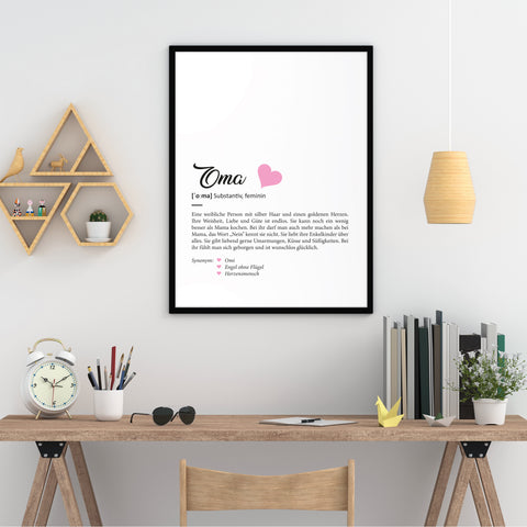 Definition Poster, Kunstdrucke & Worterklärung auf DIN A4 Premium-Foto-Papier