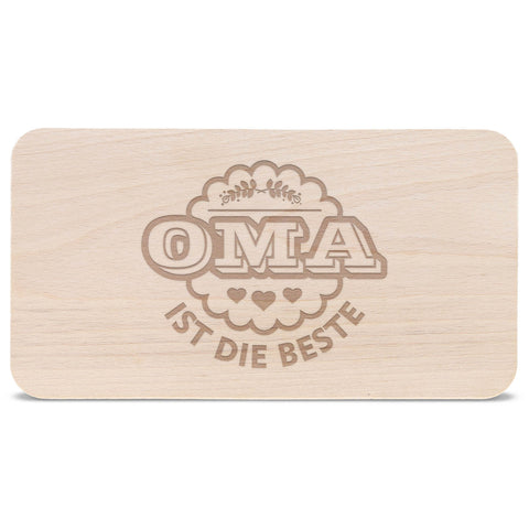 Schneidebrett Frühstücksbrettchen "Oma ist die Beste"