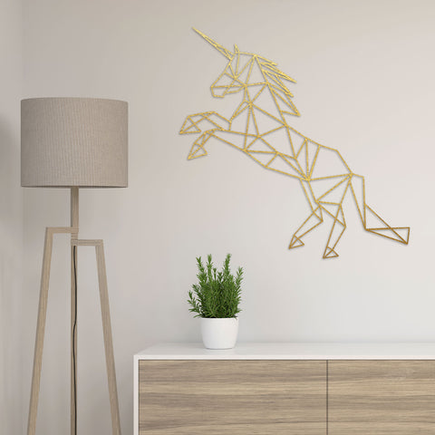 Origami Einhorn V2 aus Holz -