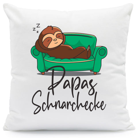 Bedrucktes Kissen mit Motiv Schnarchecke
