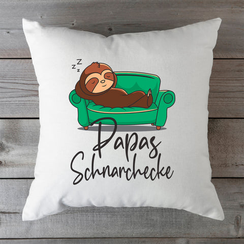 Bedrucktes Kissen mit Motiv Schnarchecke