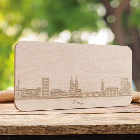 Frühstücksbrettchen Skyline Prag