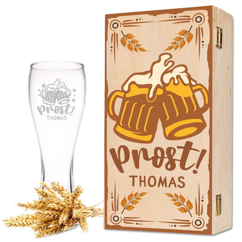 Leonardo Weizenglas "Prost Bier" mit Namen