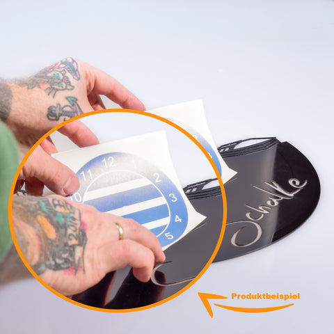 Schallplattenuhr Ice Hockey