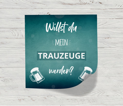 Flaschenetikett Trauzeuge - Geschenk für den Trauzeugen