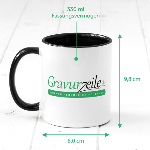 Bedruckte Tasse mit Weihnachtsmotiv im Weihnachtsglocke Design