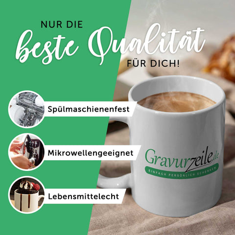 Bedruckte Tasse mit Weihnachtsmotiv im Weihnachtsglocke Design
