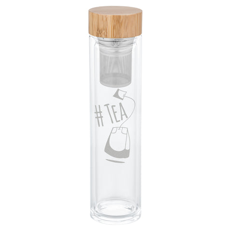 Teeflasche mit Sieb | verschiedene Motive