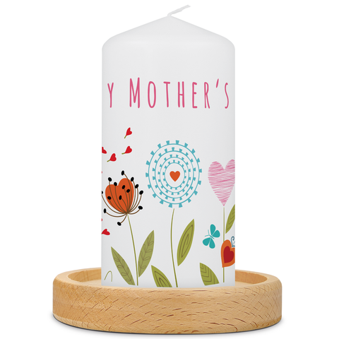 Kleine Kerze "Happy Mother's Day" zum Muttertag