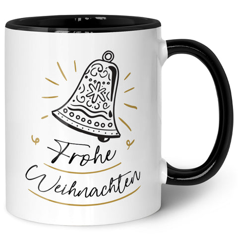 Bedruckte Tasse mit Weihnachtsmotiv im Weihnachtsglocke Design