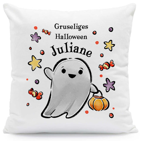 Bedrucktes Kissen "Happy Halloween" in versch. Designs
