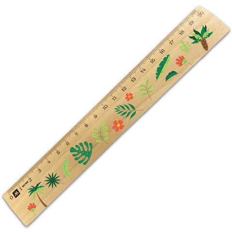 Lineal zur Einschulung im Jungle Design für Kinder aus Holz