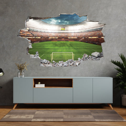 Wandtattoo Kinderzimmer Fußball Stadion Design