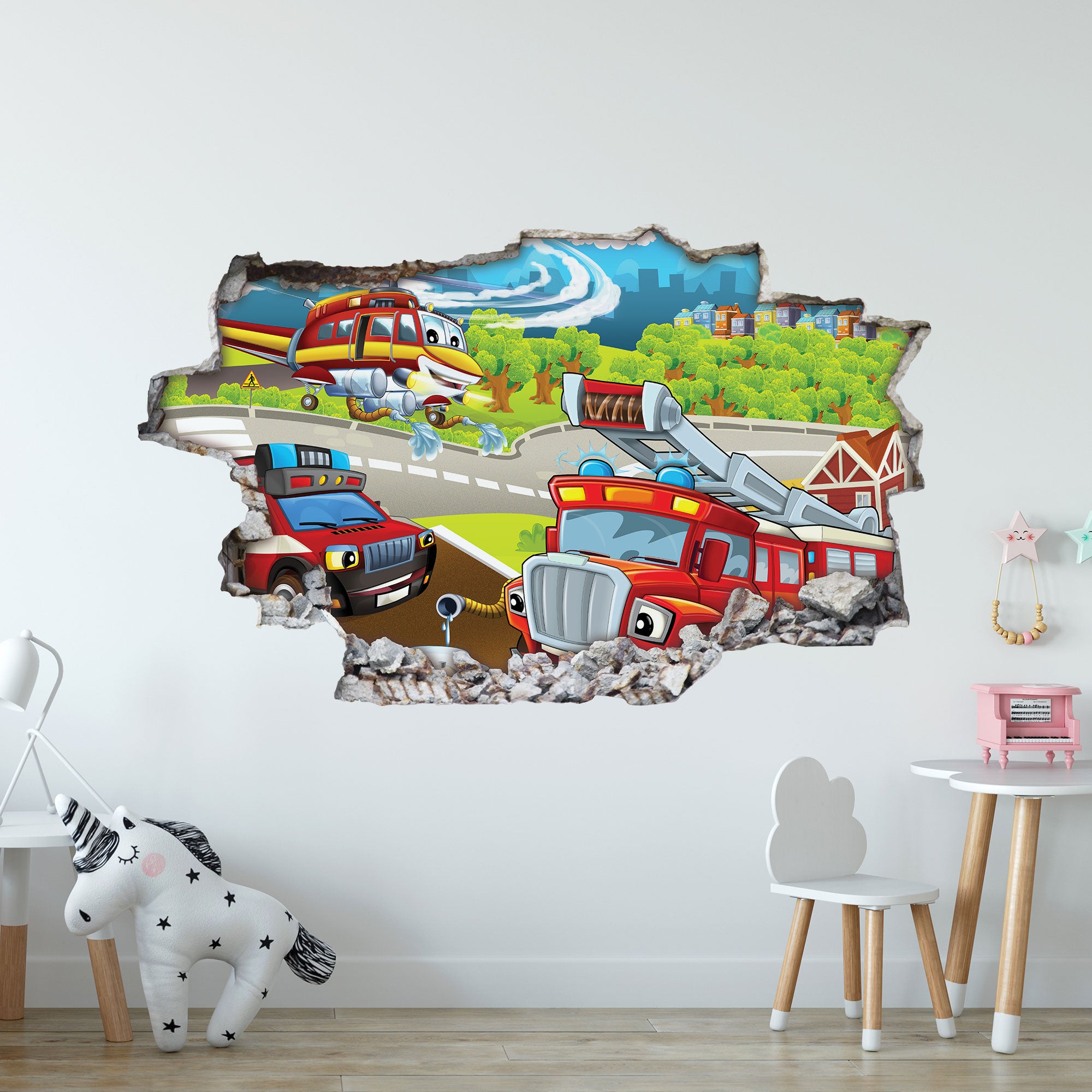 wandtattoo feuerwehr Wandtattoo Kinderzimmer Feuerwehr Design | GRAVURZEILE.de