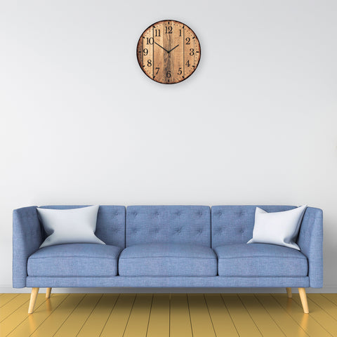 Wanduhr aus Holz Nature Love - mit UV Druck