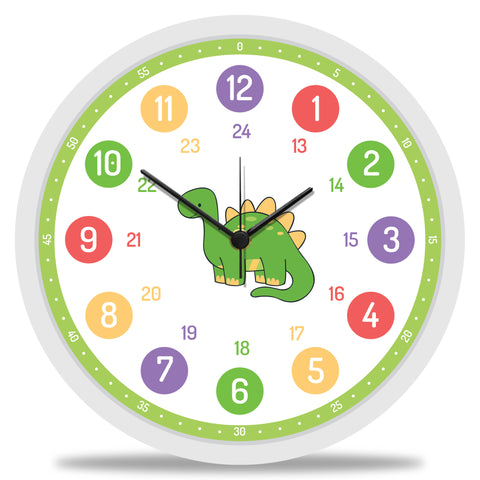 Wanduhr Kinder Dinosaurier