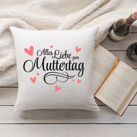 Kissen mit Spruch Alles Liebe zum Muttertag