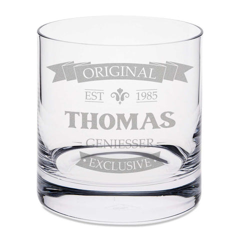 Leonardo Whiskyglas mit Gravur "Original V2"