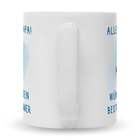 Bedruckte Tasse mit Spruch Bester Schwimmer