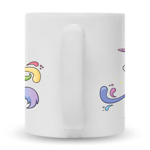 Bedruckte Tasse mit Motiv Einhorn