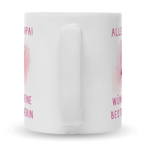 Bedruckte Tasse mit Spruch Bester Schwimmer