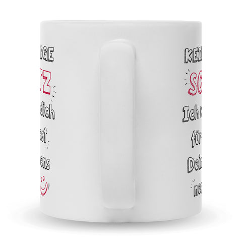 Bedruckte Tasse mit Spruch Schatz ich werde dich nerven