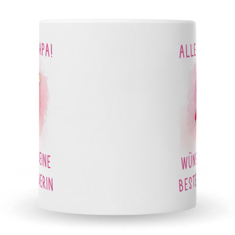 Bedruckte Tasse mit Spruch Bester Schwimmer
