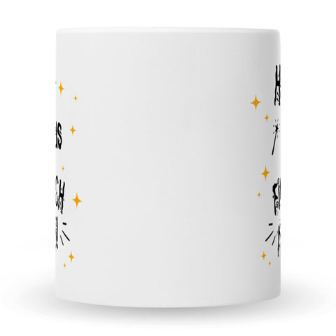 Bedruckte Tasse mit Spruch Hokus Pokus