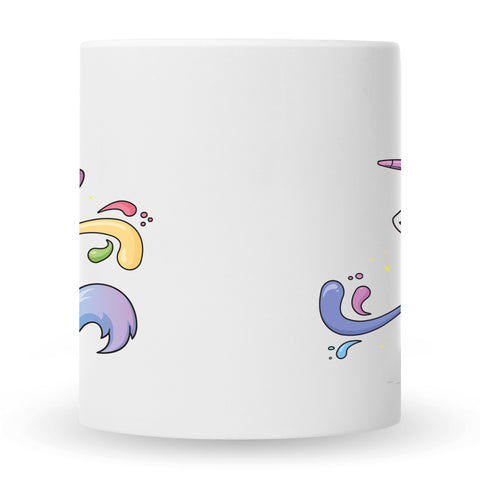 Bedruckte Tasse mit Motiv Einhorn