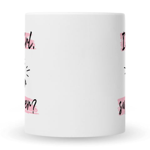 Bedruckte Tasse mit Spruch I'm a girl