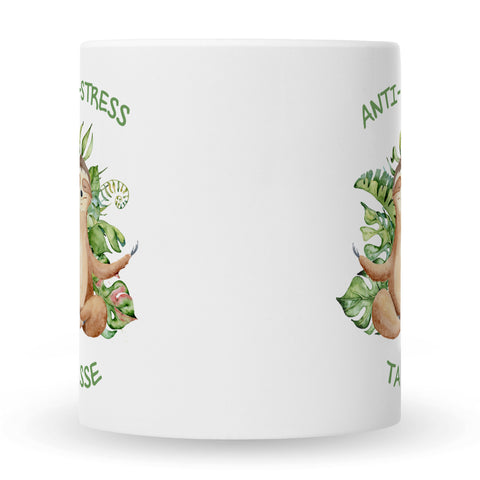 Bedruckte Tasse mit Spruch Anti-Stress Tasse