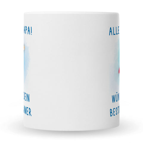 Bedruckte Tasse mit Spruch Bester Schwimmer