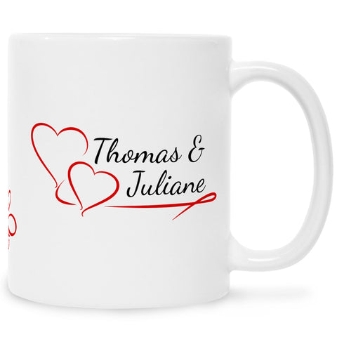 Bedruckte Tasse im Pärchen Design