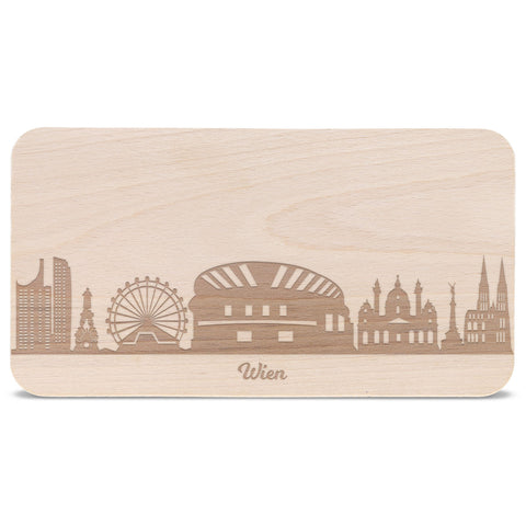 Frühstücksbrettchen Skyline Wien
