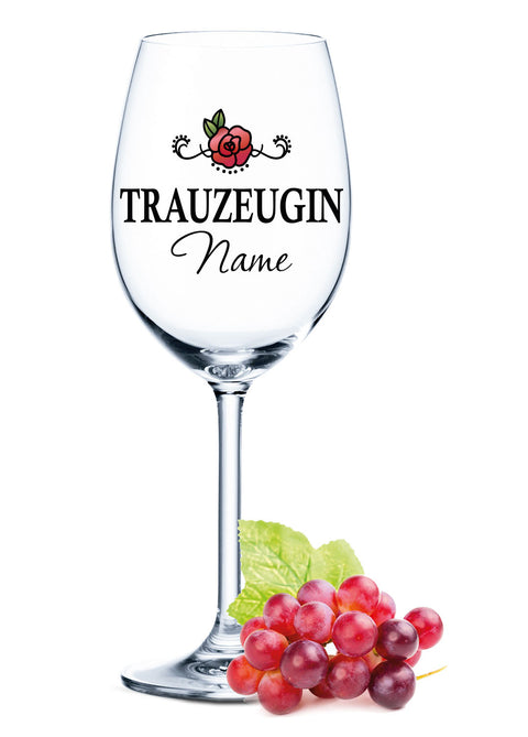Leonardo Weinglas mit Gravur "Trauzeuge"