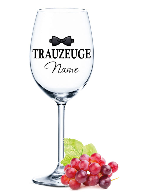 Leonardo Weinglas mit Gravur "Trauzeuge"