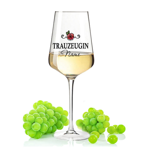Leonardo Weinglas mit Gravur "Trauzeugin"